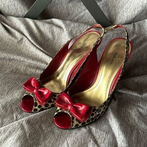 Style & co. Slung back heel leopard